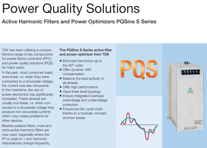 EPCOS Low Voltage Active Harmonic Filter